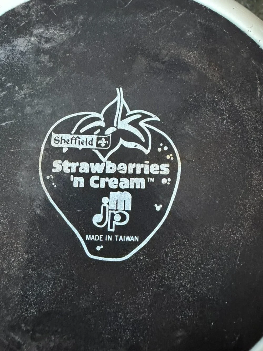 Vintage Sheffield Strawberries 'n Cream saucepan pot